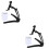 2 Pcs Aluminum Alloy Tabletop Bracket Adjustable Holder For Wall 6