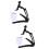 2 Pcs Aluminum Alloy Tabletop Bracket Adjustable Holder For Wall 7