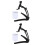 2 Pcs Aluminum Alloy Tabletop Bracket Adjustable Holder For Wall 5