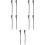 5 Pairs Portable Dulcimer Mallets Beaters Sticks Hitting Tools 9