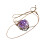 2Pcs Amethyst Girl Necklace Pendant Accessory 1