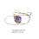 2Pcs Amethyst Girl Necklace Pendant Accessory 10