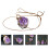 2Pcs Amethyst Girl Necklace Pendant Accessory 11