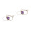 2Pcs Amethyst Girl Necklace Pendant Accessory 5