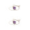 2Pcs Amethyst Girl Necklace Pendant Accessory 4