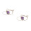 2Pcs Amethyst Girl Necklace Pendant Accessory 9