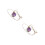 2Pcs Amethyst Girl Necklace Pendant Accessory 7