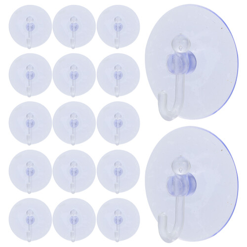 160 Pcs Clear Suction Cup Hooks For Wall Window Door 2