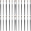 24 Pcs Angled Eyeliner Eye Shadow Concealer Makeup Brush 7
