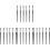 24 Pcs Angled Eyeliner Eye Shadow Concealer Makeup Brush 4