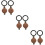 6 Pcs Cat Eye Back Cover Piece Protector Anti Peeping Copper 11