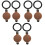 6 Pcs Cat Eye Back Cover Piece Protector Anti Peeping Copper 5