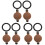 6 Pcs Cat Eye Back Cover Piece Protector Anti Peeping Copper 4