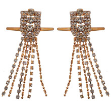 8 Pcs Sturdy Alloy Tassel Decoration With Rhinestone Charm For Shoes
