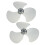 6 Pcs Plastic Fan Replacement For Household Standing Table Fans 2