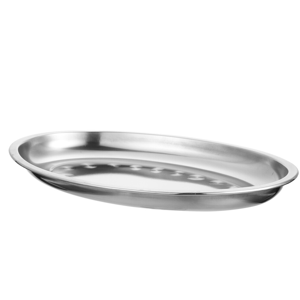 8 Pcs Stainless Steel Oval Steaming Fish Plate And Dessert Tray-image-OPC-PKY2V55-NEW
