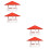 2 Pack Roof Pipe Rain Cap Light Weight Chimney Protector 6
