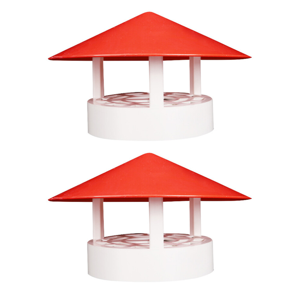 2 Pack Roof Pipe Rain Cap Light Weight Chimney Protector-image-OPC-PKY2V96-NEW