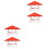 2 Pack Roof Pipe Rain Cap Light Weight Chimney Protector 3