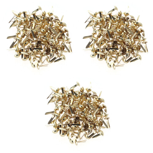 300 Pcs Mini Brads Assorted Pastel 5.5X11mm For Scrapbooking Diy 2
