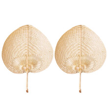 5 Pieces Bamboo Fan Lace Foldable Feng Shui Decor Hand Held Baby