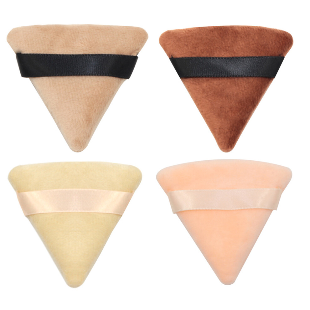 Ohphcall 2 Pieces Powder Puff Triangle Coorin Pads Make Up Miss Makeup Beauty