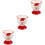 3Pcs Santa Claus Ceramic Egg Cup Set For Decor And Restaurant Use 7