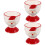 3Pcs Santa Claus Ceramic Egg Cup Set For Decor And Restaurant Use 8