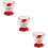 3Pcs Santa Claus Ceramic Egg Cup Set For Decor And Restaurant Use 11