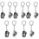10 Pcs Dog Keepsake Necklace Pet Ash Key Chain Mini Ornament 5