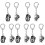 10 Pcs Dog Keepsake Necklace Pet Ash Key Chain Mini Ornament 4