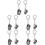 10 Pcs Dog Keepsake Necklace Pet Ash Key Chain Mini Ornament 8
