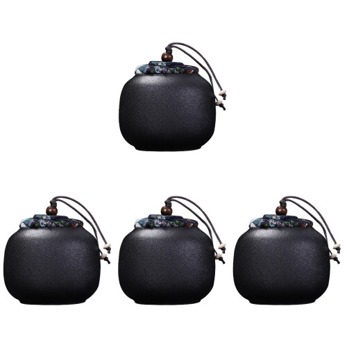 4pcs Ceramic Dog Urn Pet Ashes Storage Container 1