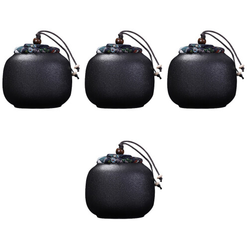 4pcs Ceramic Dog Urn Pet Ashes Storage Container 2