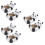 3 Count Cute Panda Flower Pot Decorative Planter Modern Flowerpot 7