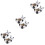 3 Count Cute Panda Flower Pot Decorative Planter Modern Flowerpot 5