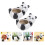 3 Count Cute Panda Flower Pot Decorative Planter Modern Flowerpot 10