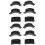 12pcs Billiard Table Pocket Liner Replacement Pads Black 5