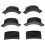 12pcs Billiard Table Pocket Liner Replacement Pads Black 1