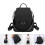1Sac À Femme Noir Robuste Polyester Polyvalent Pour Rangement Sûr 2