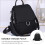 1Sac À Femme Noir Robuste Polyester Polyvalent Pour Rangement Sûr 9
