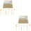 2 Sets Sand Rake Child Mini Combo Plate Plastic 6