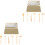 2 Sets Sand Rake Child Mini Combo Plate Plastic 3