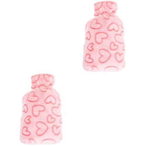 2Pcs Hot Water Bag Cover Comfortable Supple Hand Warmer 2