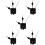 5 Sets Plug Decoration Mechanism Clock Movement Kit Motor Work 10