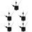 5 Sets Plug Decoration Mechanism Clock Movement Kit Motor Work 8