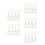 20 Pcs Transparent Pet Keepsake Box Keychain With Dog Model Pendant 5