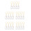 20 Pcs Transparent Pet Keepsake Box Keychain With Dog Model Pendant 7