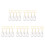 20 Pcs Transparent Pet Keepsake Box Keychain With Dog Model Pendant 8