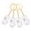 20 Pcs Transparent Pet Keepsake Box Keychain With Dog Model Pendant 2